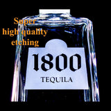 1800 Tequila Custom Engraved & Personalized Bottle Decanter, Empty Decanter Liquorware Gifts