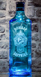 Bombay Sapphire Gin Custom Engraved & Personalized Bottle Decanter, Empty Decanter Liquorware Gifts