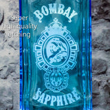 Bombay Sapphire Gin Custom Engraved & Personalized Bottle Decanter, Empty Decanter Liquorware Gifts