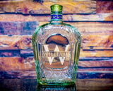 Crown Royal Custom Monogrammed Whiskey Decanter Personalized Engraved Gift, Empty Decanter Liquorware Gifts