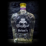 Crown Royal Whisky Custom Engraved & Personalized Bottle Decanter Decanter Liquorware Gifts