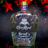 Crown Royal Whisky Custom Engraved & Personalized Bottle Decanter Decanter Liquorware Gifts