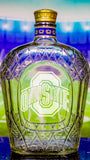 Crown Royal Whisky Custom Engraved Sports Team Bottle Decanter, Empty Decanter Liquorware Gifts