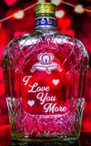 Crown Royal Whisky Valentine's Day Engraved & Personalized Bottle Decanter Decanter Liquorware Gifts