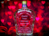 Crown Royal Whisky Valentine's Day Engraved & Personalized Bottle Decanter Decanter Liquorware Gifts