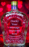 Crown Royal Whisky Valentine's Day Engraved & Personalized Bottle Decanter Decanter Liquorware Gifts