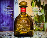Don Julio Resposado Tequila Custom Engraved & Personalized Bottle Decanter, Empty Decanter Liquorware Gifts