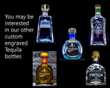 Exotico Tequila Custom Engraved & Personalized Bottle Decanter, Empty Decanter Liquorware Gifts