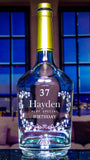 Hennessy Cognac Custom Engraved & Personalized Bottle Decanter, Empty Decanter Liquorware Gifts