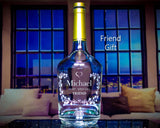 Hennessy Cognac Custom Engraved & Personalized Bottle Decanter, Empty Decanter Liquorware Gifts