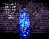 Kraken Rum Custom Engraved Personalized Bottle Decanter , Empty Decanter Liquorware Gifts
