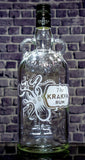 Kraken Rum Custom Engraved Personalized Bottle Decanter , Empty Decanter Liquorware Gifts