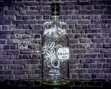 Kraken Rum Custom Engraved Personalized Bottle Decanter , Empty Decanter Liquorware Gifts