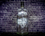 Kraken Rum Custom Engraved Personalized Bottle Decanter , Empty Decanter Liquorware Gifts