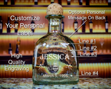 Patron Tequila Custom Look-alike Label Bottle Decanter, Empty Decanter Liquorware Gifts