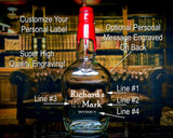 Personalized Makers Mark Whisky Bottle Engraved Decanter, Empty Decanter Liquorware Gifts