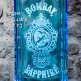 Bombay Sapphire Gin Custom Engraved & Personalized Bottle Decanter, Empty Decanter Liquorware Gifts 