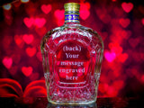 Crown Royal Whisky Valentine's Day Engraved & Personalized Bottle Decanter Decanter Liquorware Gifts 