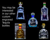 Exotico Tequila Custom Engraved & Personalized Bottle Decanter, Empty Decanter Liquorware Gifts 