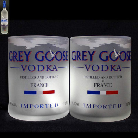 Grey Goose Premium Rocks Glasses (Set of 2) Rocks glass Liquorware Gifts 