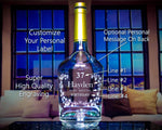 Hennessy Cognac Custom Engraved & Personalized Bottle Decanter, Empty Decanter Liquorware Gifts 
