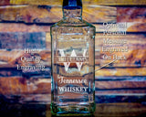 Jack Daniel's Monogrammed Bottle-Decanter, Empty Decanter Liquorware Gifts 