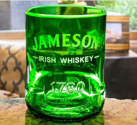 Jameson Irish Whiskey Premium Rocks Glass - Custom Engraved & Personalized Rocks glass Liquorware Gifts 