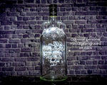 Kraken Rum Custom Engraved Personalized Bottle Decanter , Empty Decanter Liquorware Gifts 