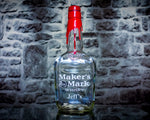 Maker's Mark Whisky Engraved Personalized Bottle-Decanter, Empty Decanter Liquorware Gifts 